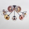 Koyoto Plafonnier, Boule lumineuse 82 cm Chrome, Or, Clair, Cuivré, Fumé, 7 lumières