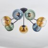 Koyoto Plafonnier, Boule lumineuse 82 cm Bleu, Or, Vert, Clair, 7 lumières