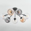 Ripoll Plafonnier, Boule lumineuse Ambre, Clair, Fumé, 7 lumières