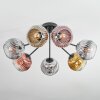 Ripoll Plafonnier, Boule lumineuse Chrome, Or, Clair, Cuivré, Fumé, 7 lumières