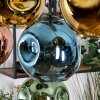 Ripoll Suspension, Boule lumineuse, Suspension Écru, Noir, 8 lumières