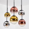 Gastor Suspension, Boule lumineuse, Suspension Chrome, Or, Clair, Cuivré, Fumé, 6 lumières