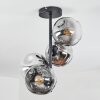 Ripoll Plafonnier, Boule lumineuse Chrome, Clair, Fumé, 4 lumières