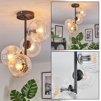 Ripoll Plafonnier, Boule lumineuse Clair, 4 lumières