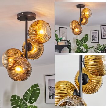 Ripoll Plafonnier, Boule lumineuse Or, Clair, 4 lumières