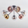 Koyoto Plafonnier, Boule lumineuse 82 cm Or, Clair, Cuivré, Fumé, 7 lumières