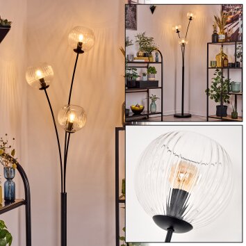 Koyoto Boule lumineuse, Lampadaire Clair, 3 lumières