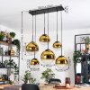 Gastor Suspension, Boule lumineuse, Suspension Or, Clair, 6 lumières
