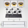 Gastor Suspension, Boule lumineuse, Suspension Or, Clair, 6 lumières