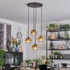 Koyoto Suspension, Boule lumineuse, Suspension grappe 35 cm Or, Clair, 4 lumières