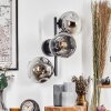 Ripoll Boule lumineuse, Applique murale Chrome, Clair, Fumé, 3 lumières