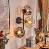 Ripoll Boule lumineuse, Applique murale Ambre, Clair, Fumé, 3 lumières