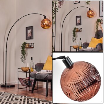 Ripoll Lampadaire Noir, 1 lumière
