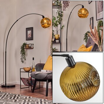 Ripoll Lampadaire Noir, 1 lumière