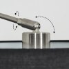 Bassagoda Lampadaire Nickel mat, Noir, 1 lumière