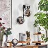 Gastor Boule lumineuse, Applique murale Chrome, Clair, Fumé, 3 lumières