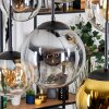Gastor Suspension, Boule lumineuse, Suspension Ambre, Or, Clair, Fumé, 6 lumières