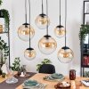 Gastor Suspension, Boule lumineuse, Suspension Ambre, Clair, 6 lumières