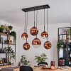 Gastor Suspension, Boule lumineuse, Suspension Clair, Cuivré, 6 lumières