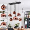 Gastor Suspension, Boule lumineuse, Suspension Clair, Cuivré, 6 lumières