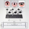 Gastor Suspension, Boule lumineuse, Suspension Clair, Cuivré, 6 lumières