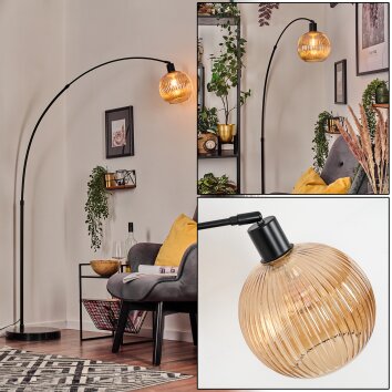 Koyoto Lampadaire, Lampadaires arc Noir, 1 lumière