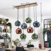 Ripoll Suspension, Boule lumineuse, Suspension Écru, Noir, 8 lumières