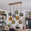 Ripoll Suspension, Boule lumineuse, Suspension Écru, Noir, 8 lumières