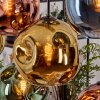 Ripoll Suspension, Boule lumineuse, Suspension Écru, Noir, 8 lumières