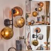 Ripoll Boule lumineuse, Applique murale Chrome, Or, Cuivré, Fumé, 3 lumières