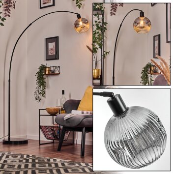 Ripoll Lampadaire, Lampadaires arc Noir, 1 lumière