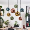 Ripoll Suspension, Boule lumineuse, Suspension Écru, Noir, 8 lumières
