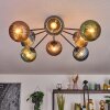 Koyoto Plafonnier, Boule lumineuse 85 cm Bleu, Vert, Cuivré, 8 lumières
