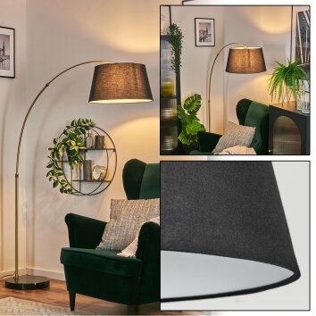Bassagoda Lampadaire Laiton, Noir, 1 lumière