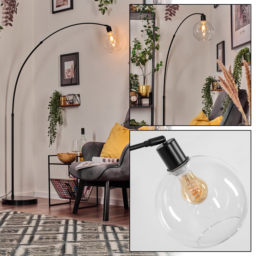 Koyoto Lampadaire Noir, 1 lumière main product photo