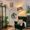 Bassagoda Lampadaire Chrome, Noir, 1 lumière