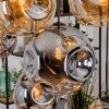 Ripoll Suspension, Boule lumineuse, Suspension Écru, Noir, 8 lumières