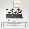 Gastor Suspension, Boule lumineuse, Suspension Ambre, Clair, 6 lumières