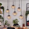 Gastor Suspension, Boule lumineuse, Suspension Ambre, Clair, 6 lumières