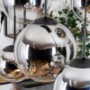 Gastor Suspension, Boule lumineuse, Suspension Chrome, Clair, Fumé, 6 lumières