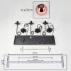 Gastor Suspension, Boule lumineuse, Suspension Cuivré, 6 lumières
