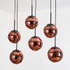 Gastor Suspension, Boule lumineuse, Suspension Cuivré, 6 lumières