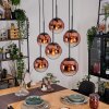Gastor Suspension, Boule lumineuse, Suspension Clair, Cuivré, 6 lumières