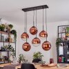 Gastor Suspension, Boule lumineuse, Suspension Clair, Cuivré, 6 lumières