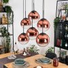 Gastor Suspension, Boule lumineuse, Suspension Clair, Cuivré, 6 lumières