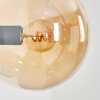 Gastor Boule lumineuse, Applique murale Ambre, Fumé, 3 lumières