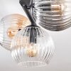 Gastor Plafonnier, Boule lumineuse Ambre, Clair, Fumé, 3 lumières