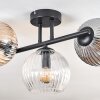 Gastor Plafonnier, Boule lumineuse Ambre, Clair, Fumé, 3 lumières
