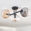 Gastor Plafonnier, Boule lumineuse Ambre, Clair, Fumé, 3 lumières