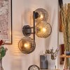 Ripoll Boule lumineuse, Applique murale Ambre, Clair, Fumé, 3 lumières